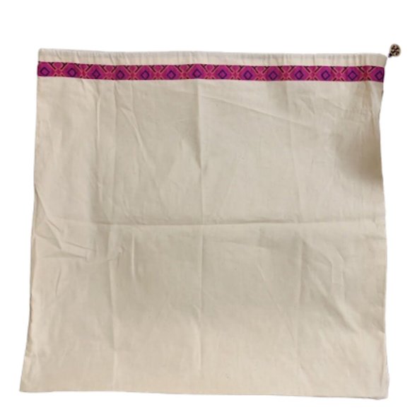 Tory Burch 3 Arrow Print Dust Bag Protective Cover Pink/Orange/Canvas - Picture 1 of 3
